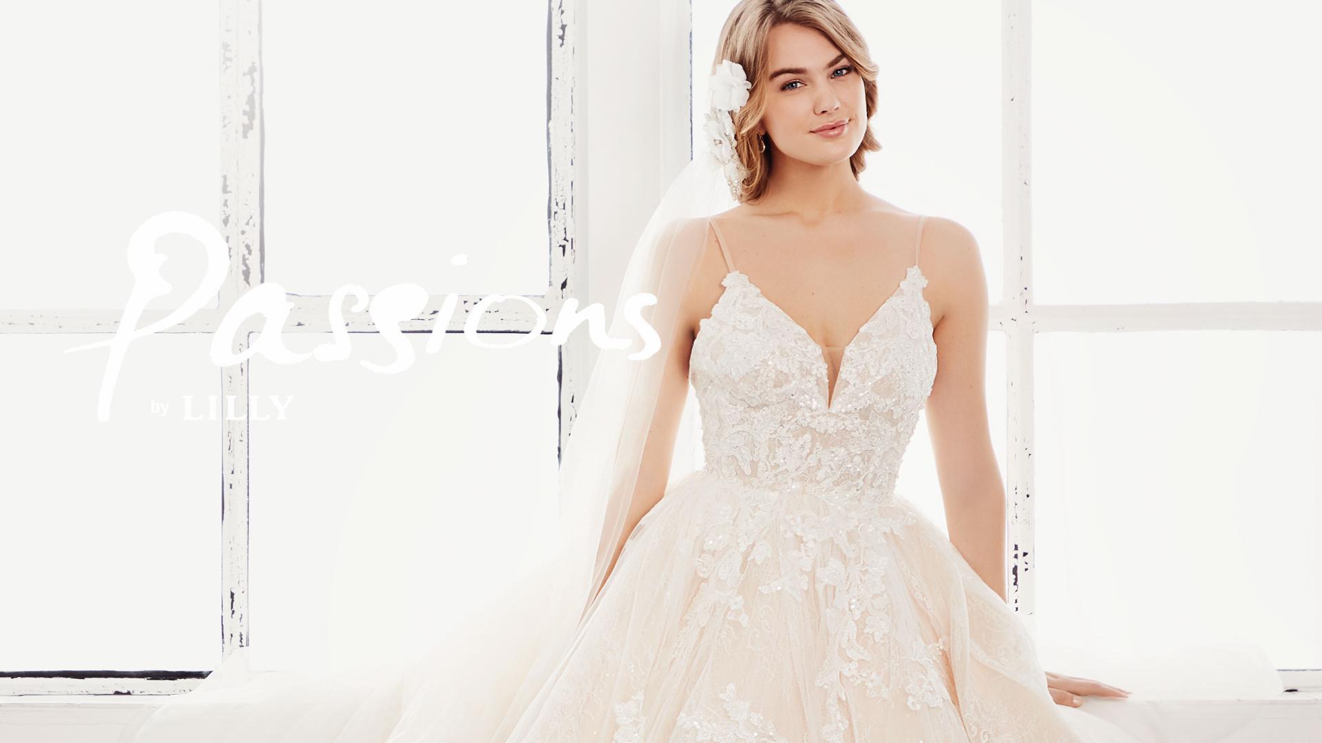 Blushfarvet drømmekjole fra PASSIONS by LILLY brudekjoler